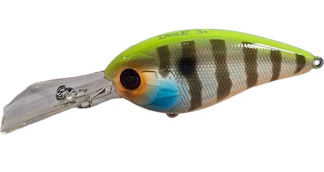 Jackall Digle 3+ 66mm Hard Body Crankbait Lure Chartreuse Back Bluegill