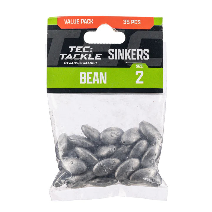 Jarvis Walker Tec Tackle Bean Sinkers Value Pack