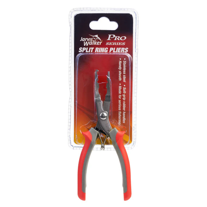 Jarvis Walker Pro Series Stainless Steel Split Ring Pliers Red