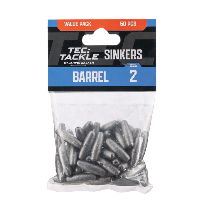 Jarvis Walker Tec Tackle Barrel Sinkers Value Pack