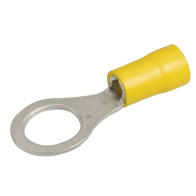Quikcrimp Pre-Insulated Ring Terminal 10mm Yellow