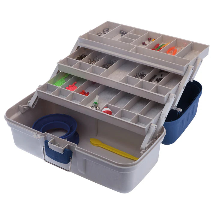 Jarvis Walker Tackle Box Kit 3 Tray 500Pce Blue/Grey