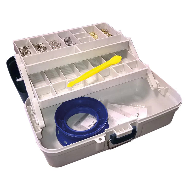 Jarvis Walker Species Tackle Box Kit Bream/Freshwater 2 Tray 125Pce Black/Grey