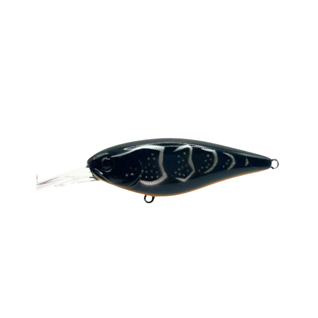 Jackall Super Squirrel 79 Flat 79mm Hard Body Lure Sparkle Black Silver Shrimp