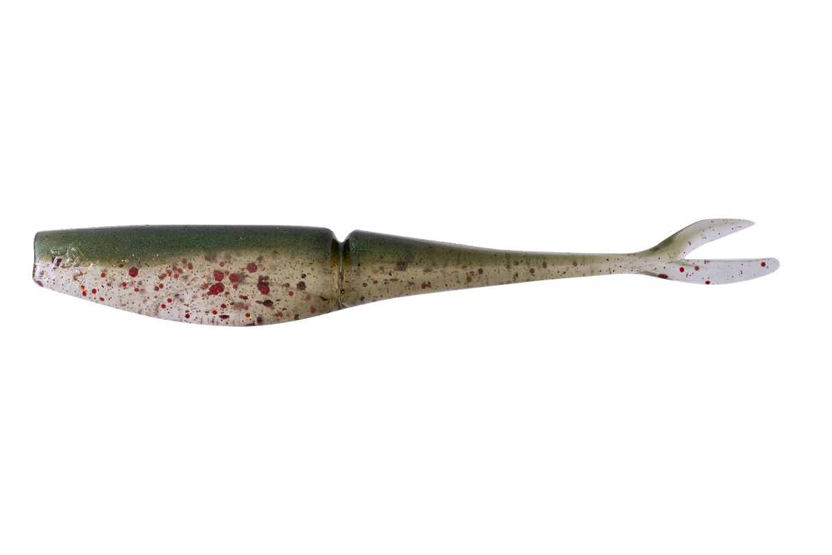 Daiwa Bait Junkie Jerk Shad 5in Soft Plastic Lure Red Herring