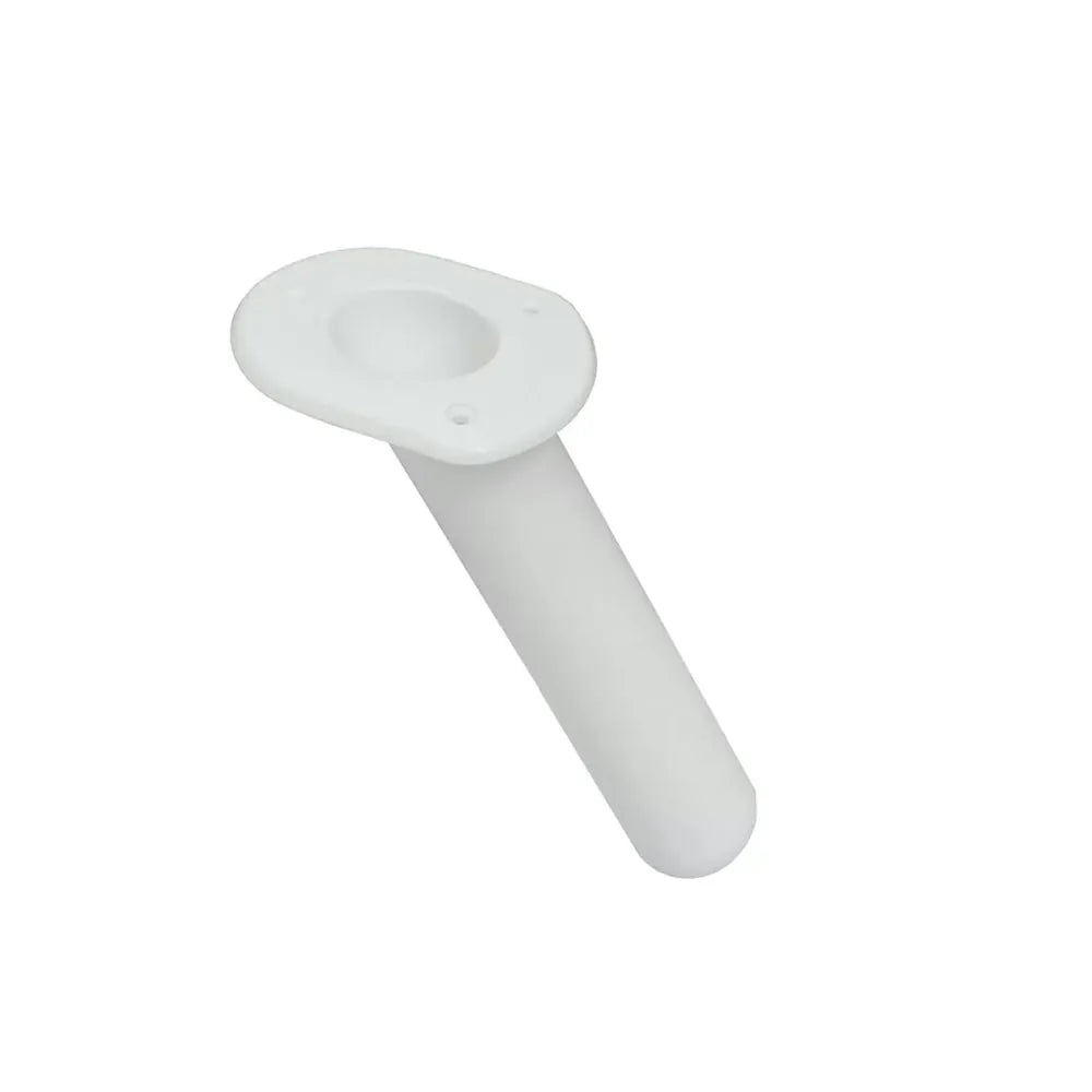 Oceansouth Oval Face 30 Degree Flush Mount Fishing Rod Holder White