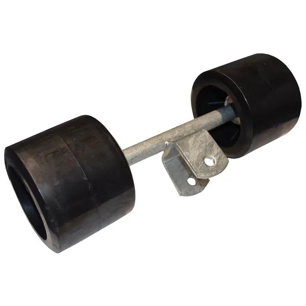 Trailer Double Wobble Roller Assembly Black