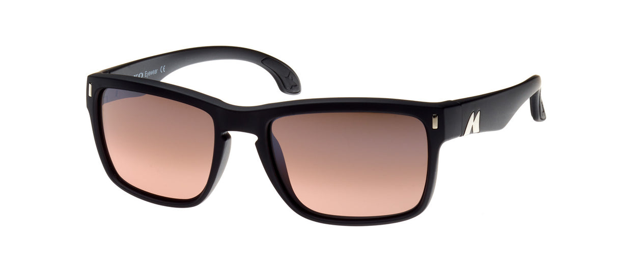 Mako GT 9583 Polarised Sunglasses M01G2SV8 Matte Black - Rose Silver Mirror