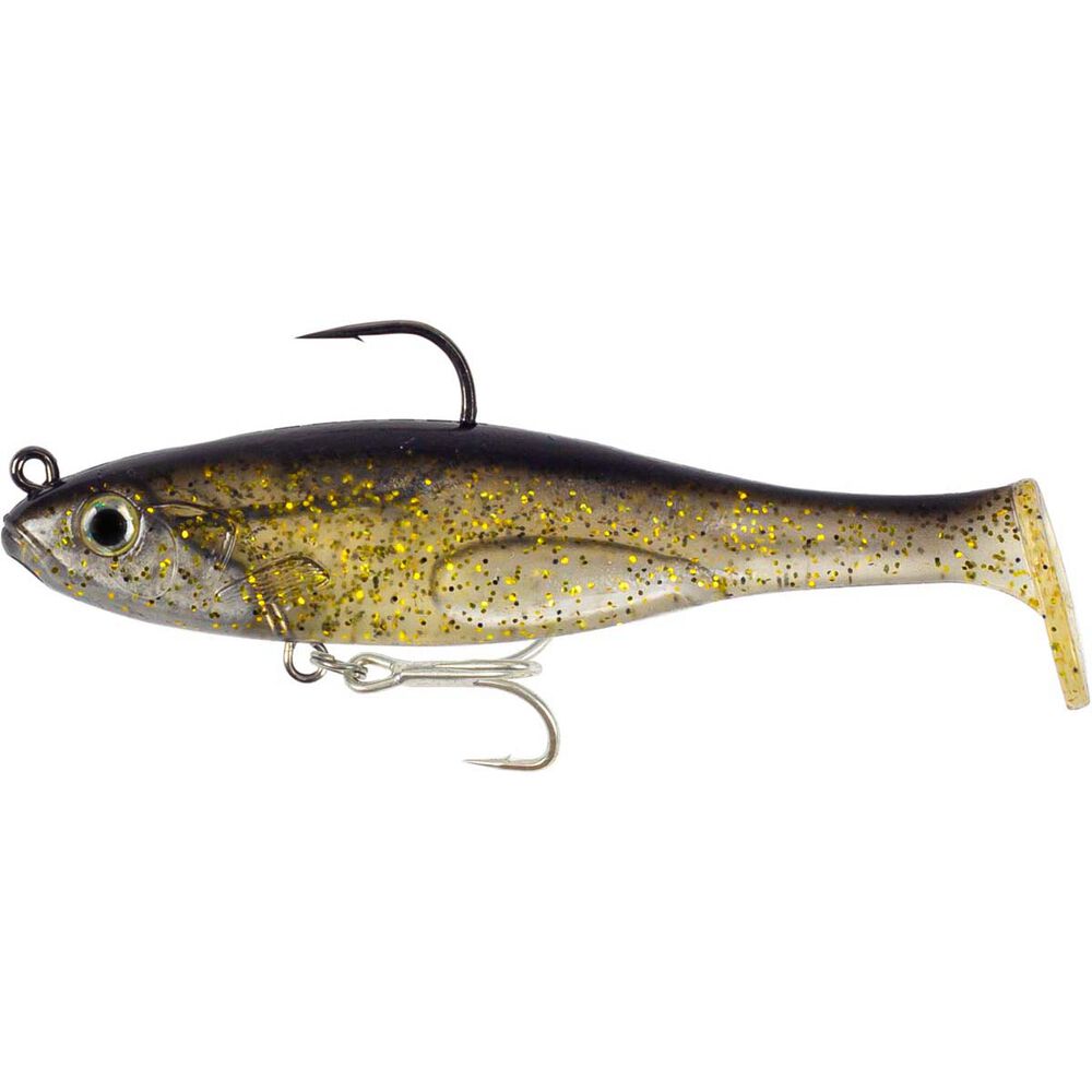 Fish Craft Dr Shad 100mm Soft Plastic Swimbait Lure Black Gold