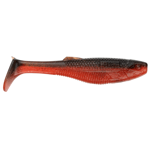 Rapala Crush City Heavy Hitter 4in Soft Plastic Lure Red Dog