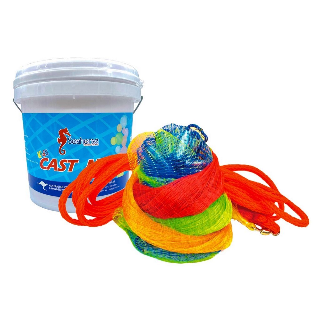 Seahorse Rainbow Kids Cast Net 4ft 6in Multi Colour