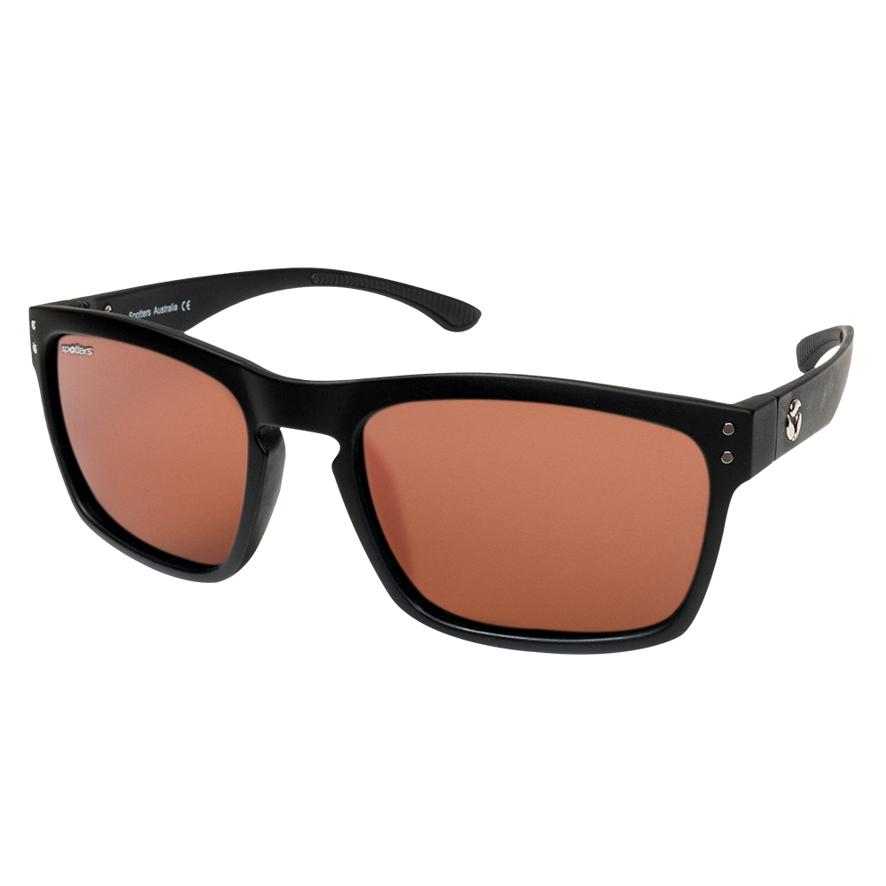 Spotters Crypto Polarised Sunglasses Matt Black - Halide