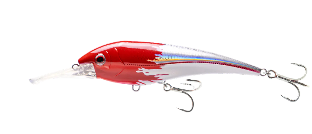 Nomad DTX Minnow Shallow Floating 145mm Hard Body Lure Fireball Red Head