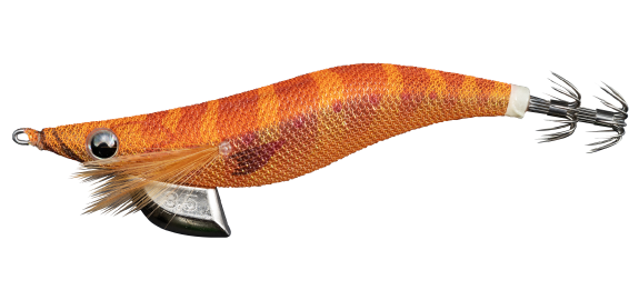 Yamashita EGI OH F 2.5 Squid Jig Lure Glow La-Me Solid Orange