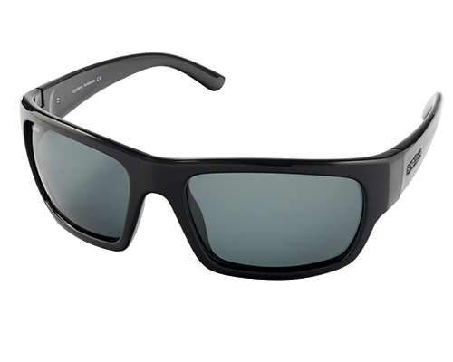 Spotters Freak Polarised Sunglasses Gloss Black - Carbon