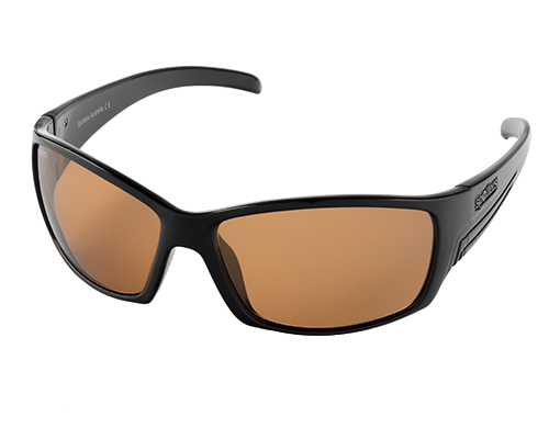 Spotters Fury Polarised Sunglasses Gloss Black - Penetrator
