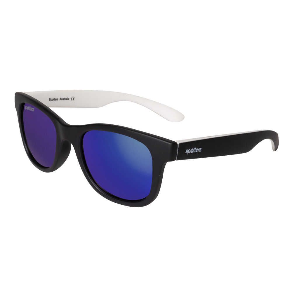 Spotters Premium Kids Koala Polarised Sunglasses Matt Black/White - Purple