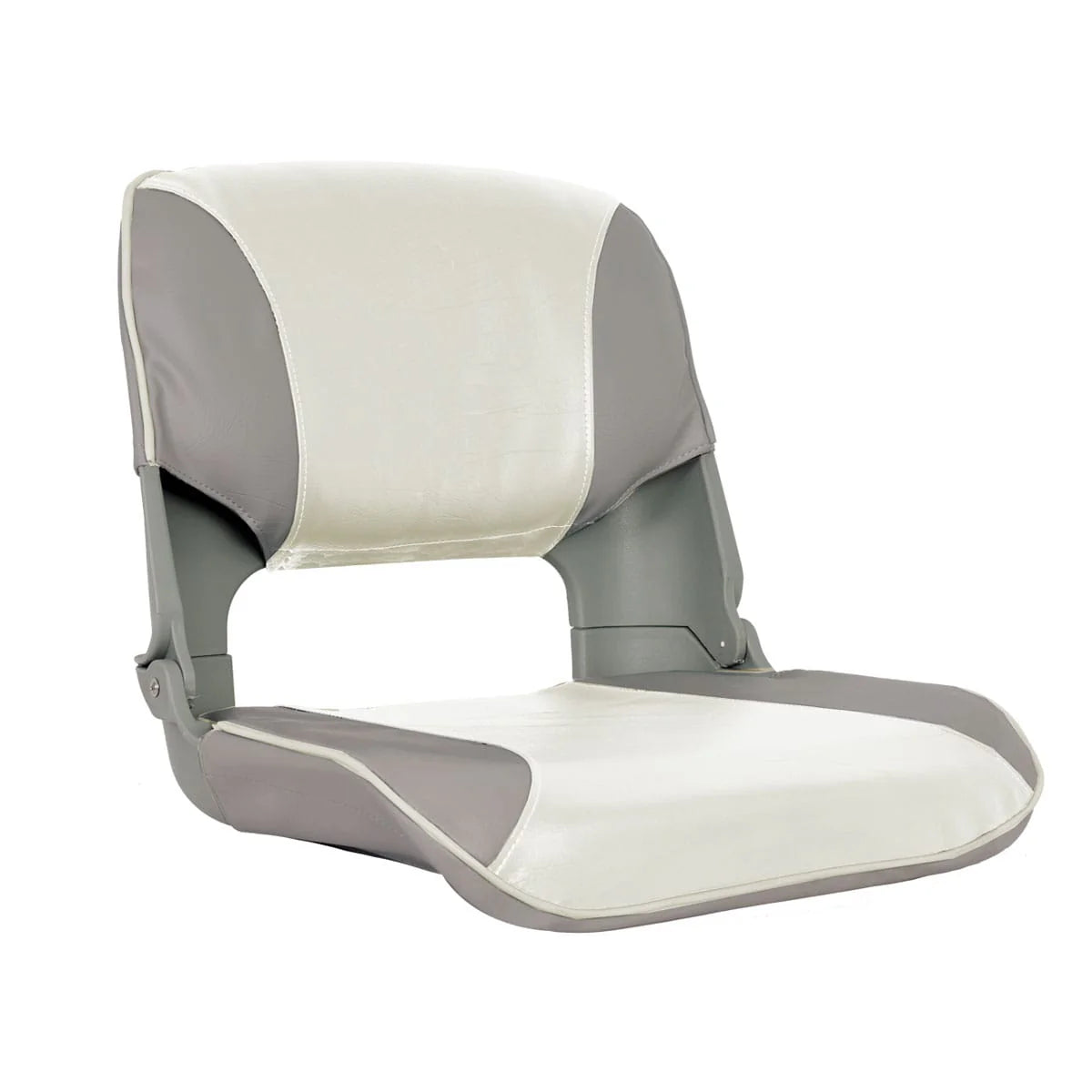 Oceansouth Skipper Folding Upholstered Boat Seat Grey/White