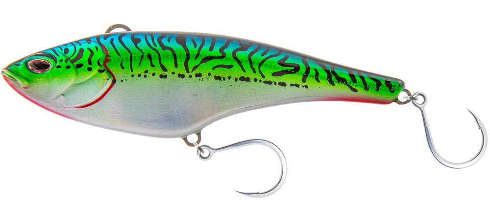 Nomad Madmacs Sinking 130mm Hard Body Lure Silver Green Mackerel