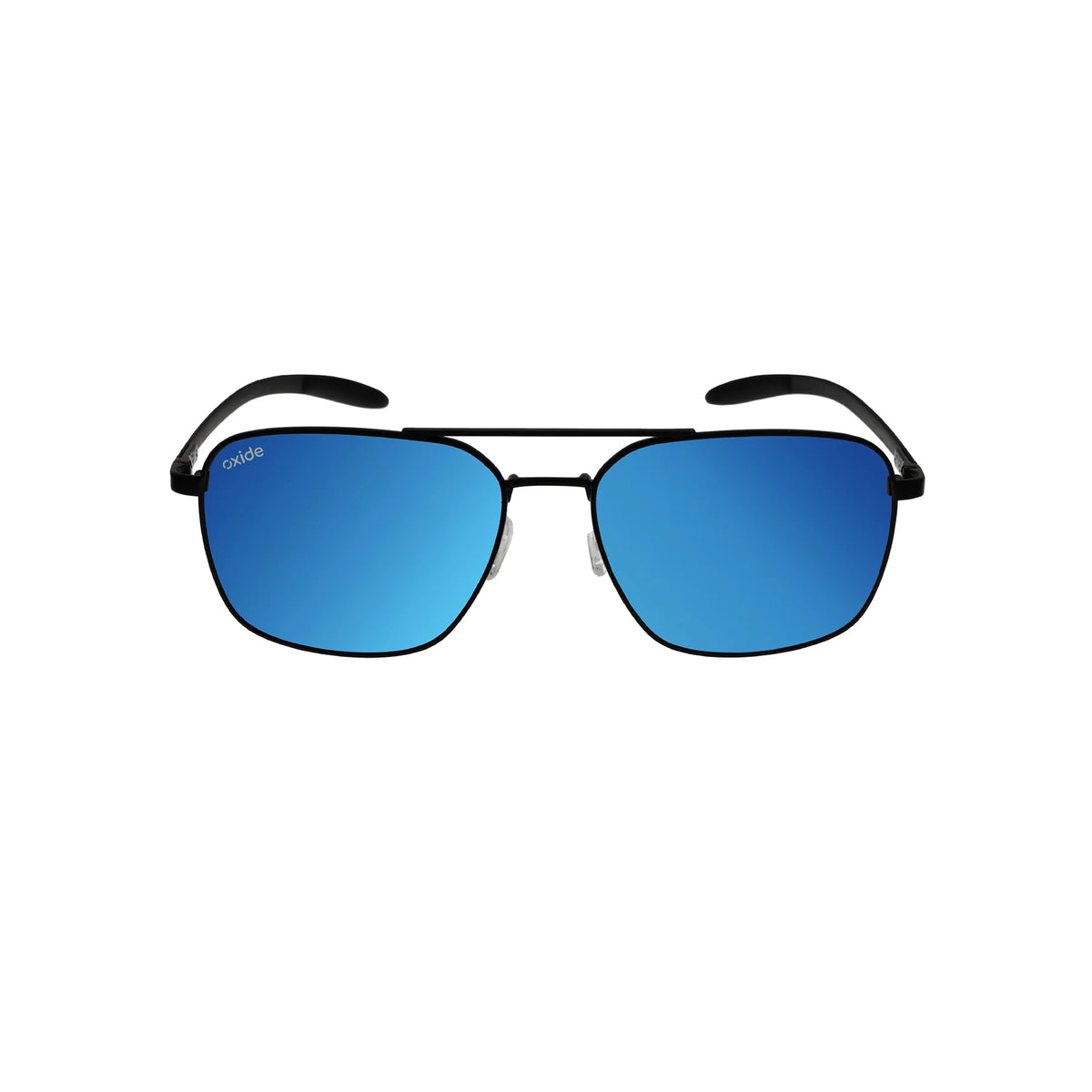 Oxide Mercury Polarised Sunglasses Matt Black - Blue Mirror