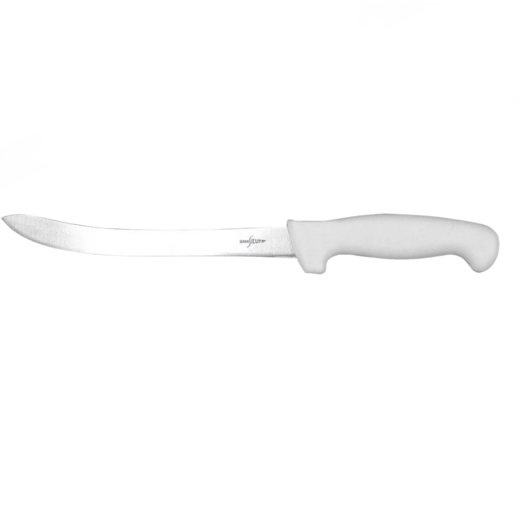 Sicut 8in Curved Half Flex Filleting Knife White