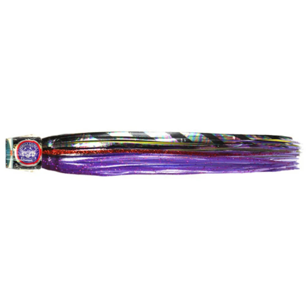 Pakula Paua Micro Cockroach 7.5in Skirted Trolling Lure Hot Frigate