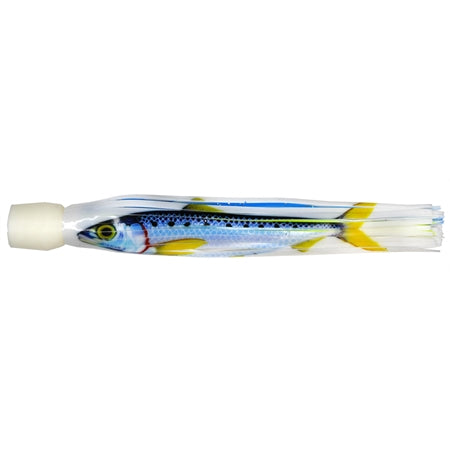 Pakula Paua Micro Cockroach 7.5in Skirted Trolling Lure Pilchard Print