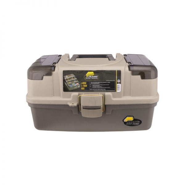 Plano Guide Series Large 3 Tray Tackle Box Sandstone/Grey