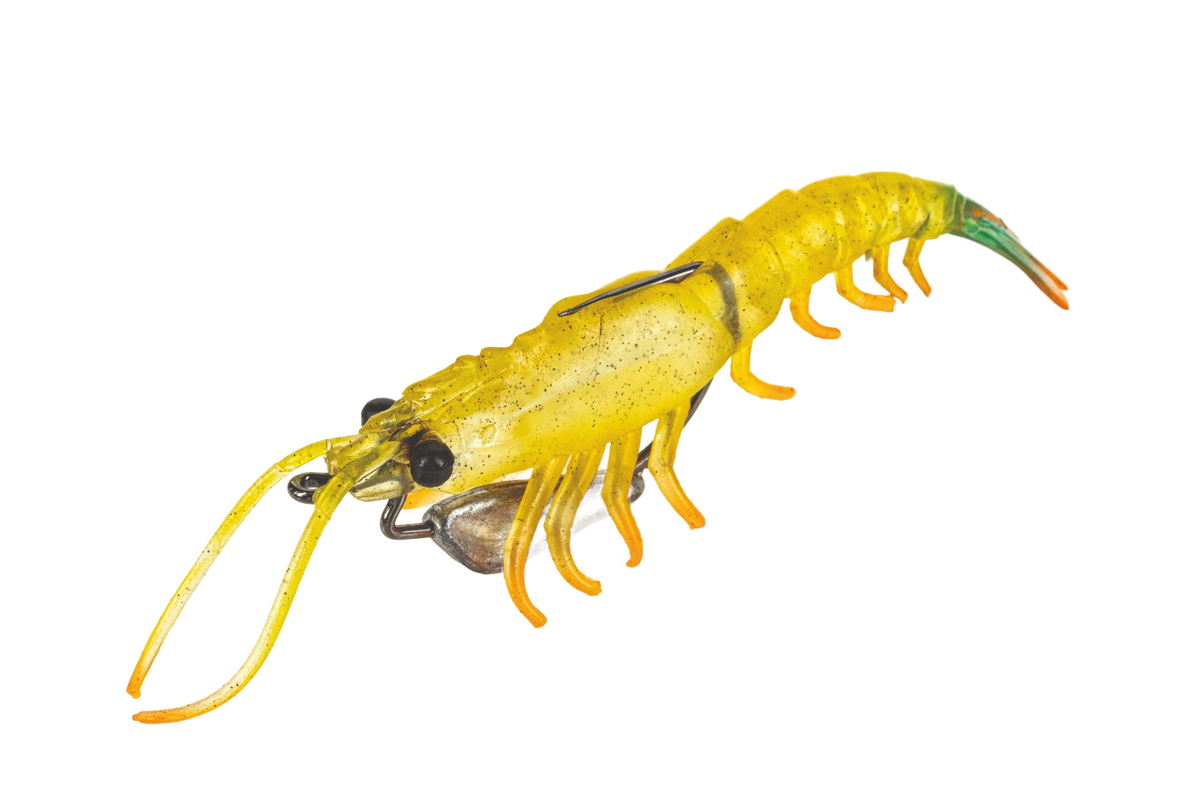 Molix Prawn 4.5in Soft Plastic Lure Banana Prawn