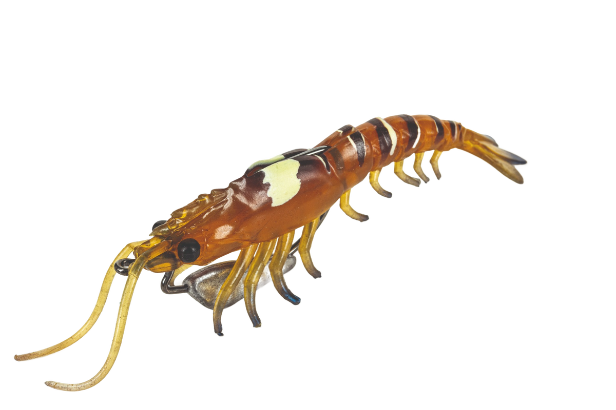 Molix Prawn 4.5in Soft Plastic Lure Aussie Tiger Prawn