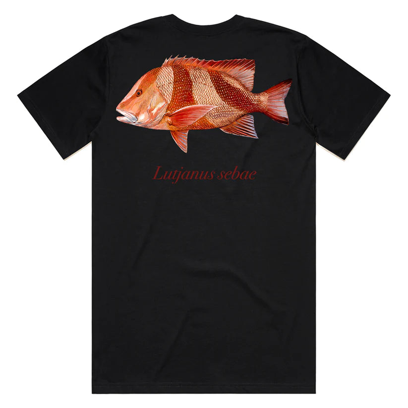 Reef Lagoon T-Shirt Red Emperor Tee Black