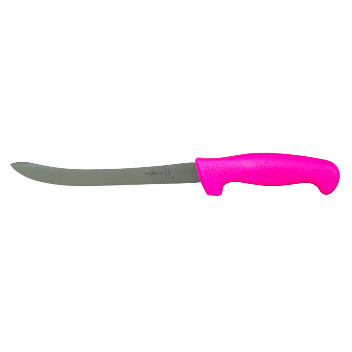 Sicut 8in Curved Half Flex Filleting Knife Pink