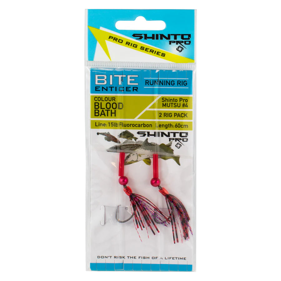 Shinto Pro Bite Enticer Running Carlisle Pre-Made Rig 2pk