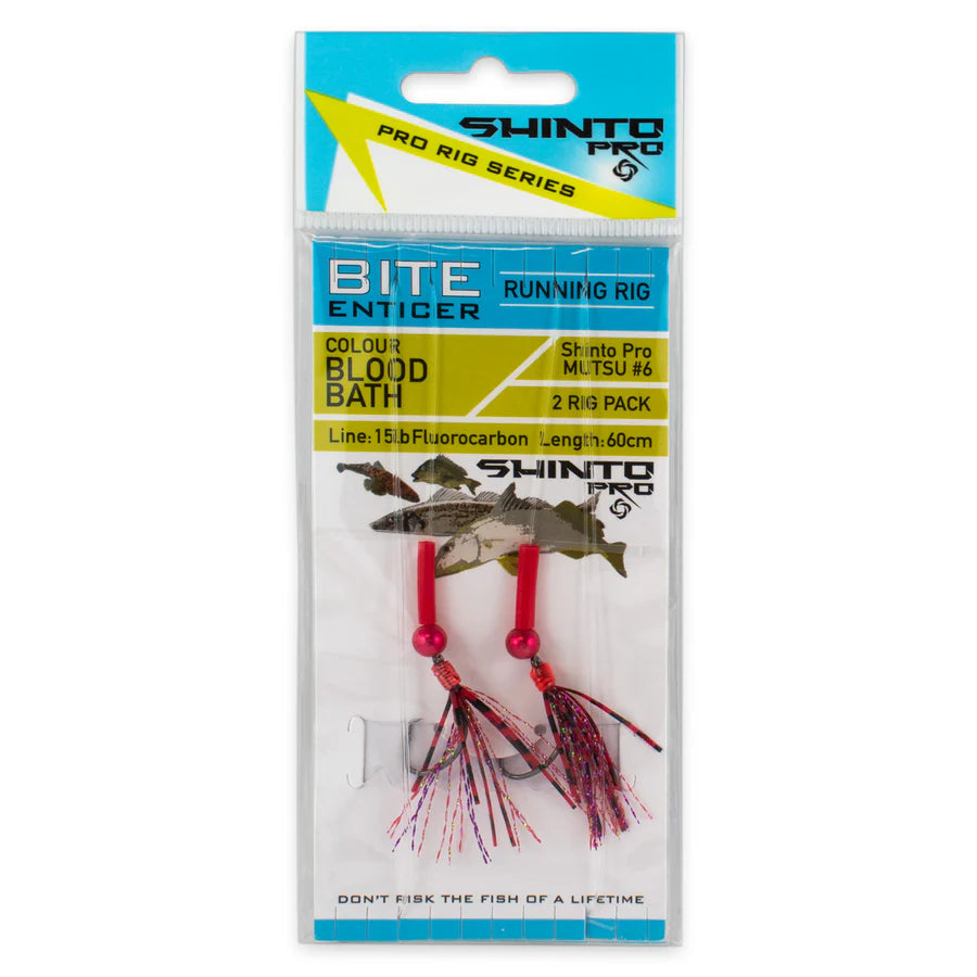Shinto Pro Bite Enticer Running Carlisle Pre-Made Rig 2pk