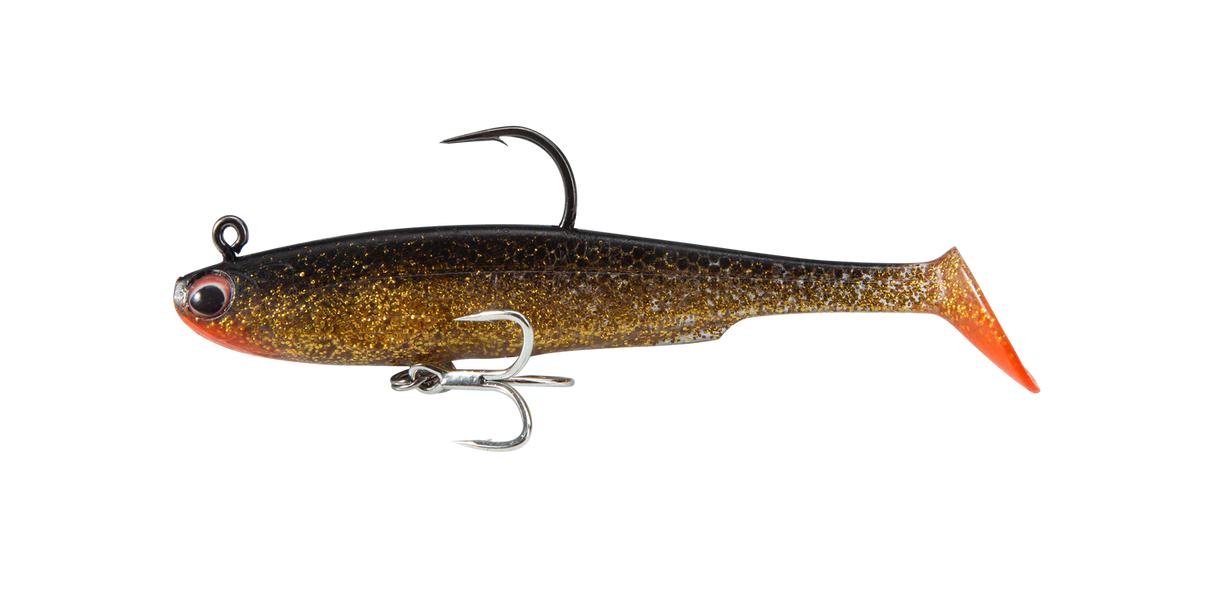Irukandji Sicario DTF 125mm Soft Plastic Swimbait Lure Ember