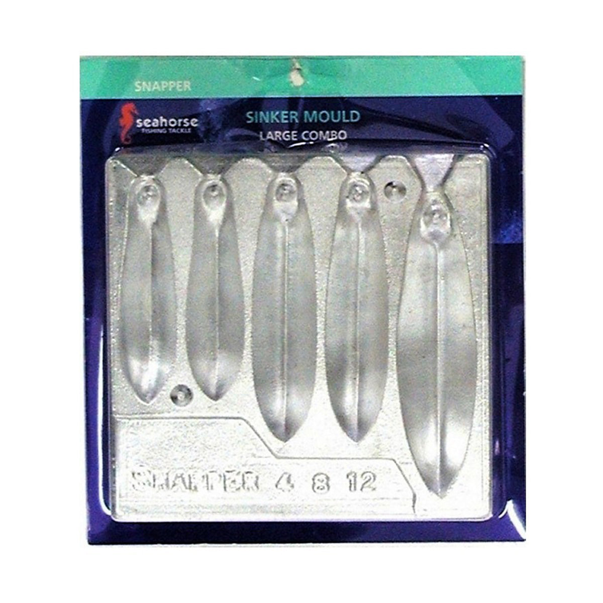 Seahorse Snapper Sinker Mould Combo