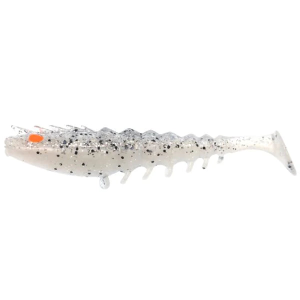 Squidgies Prawn Paddle Tail 80mm Soft Plastic Lure White Lightning