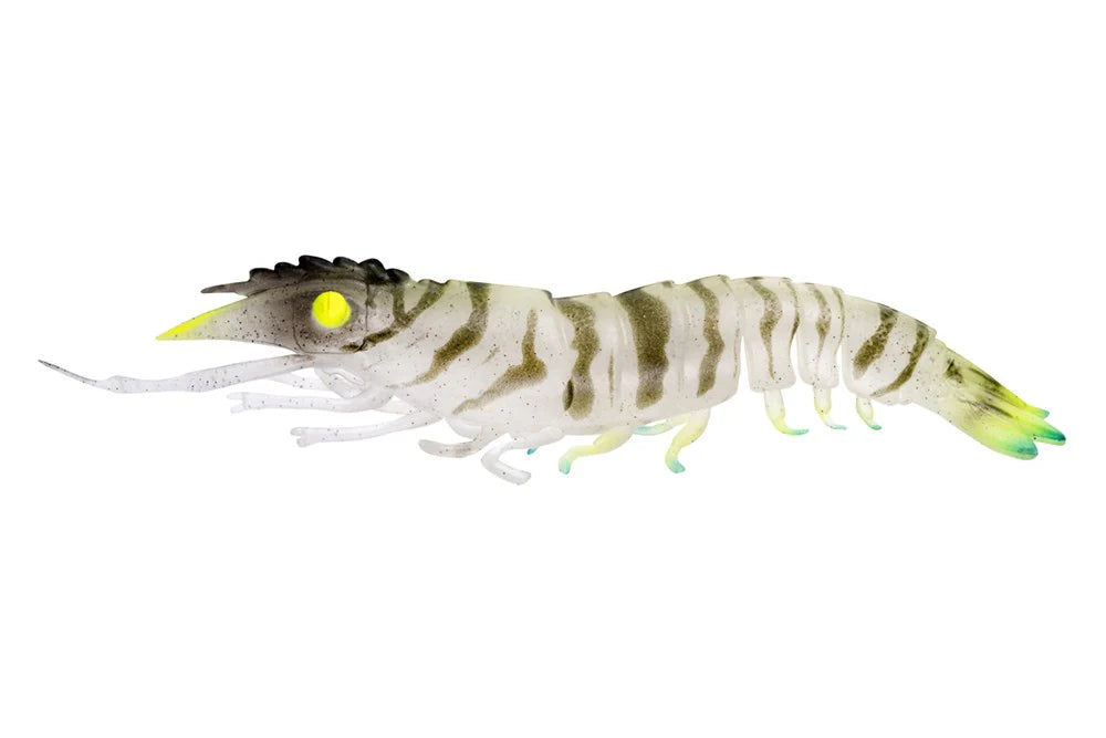 Nomad Live Ops Sumo Shrimp 4in Soft Plastic Lure Hyper Tiger