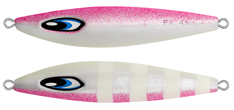Daiwa Saltiga FK 145g Metal Jig Lure Pink Glow Stripe