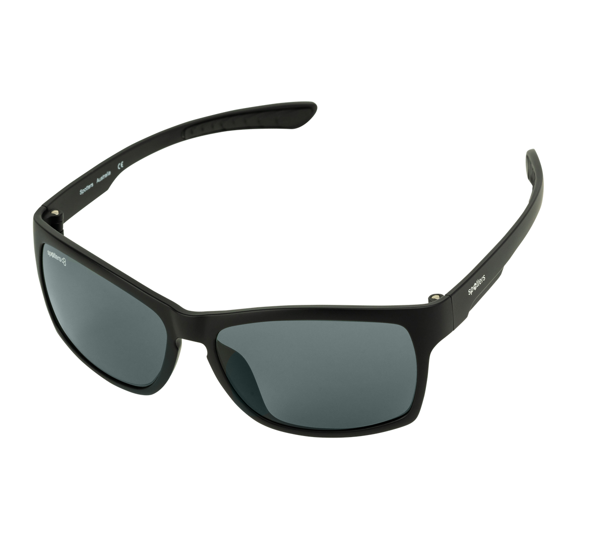Spotters Savage Polarised Sunglasses Matt Black - Carbon