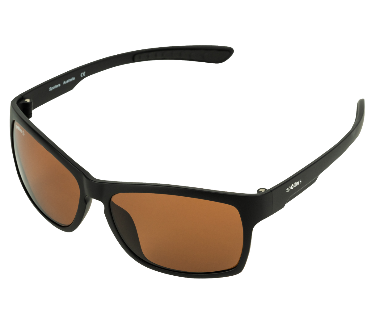Spotters Savage Polarised Sunglasses Matt Black - Halide