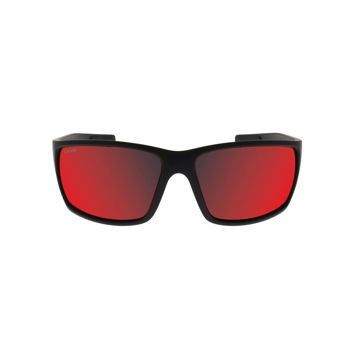 Oxide Titan Polarised Sunglasses Matt Black - Red Mirror