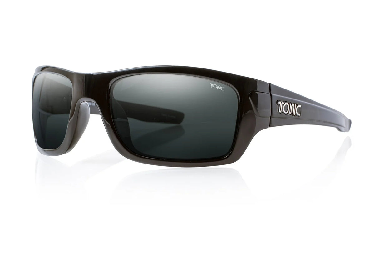 Tonic Trakker Polarised Sunglasses Matte Black - Grey Photochromic