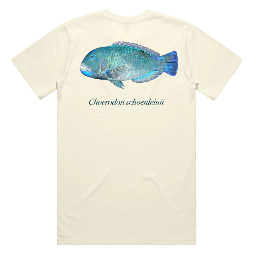 Reef Lagoon T-Shirt BlackSpot Tuskfish Tee Natural