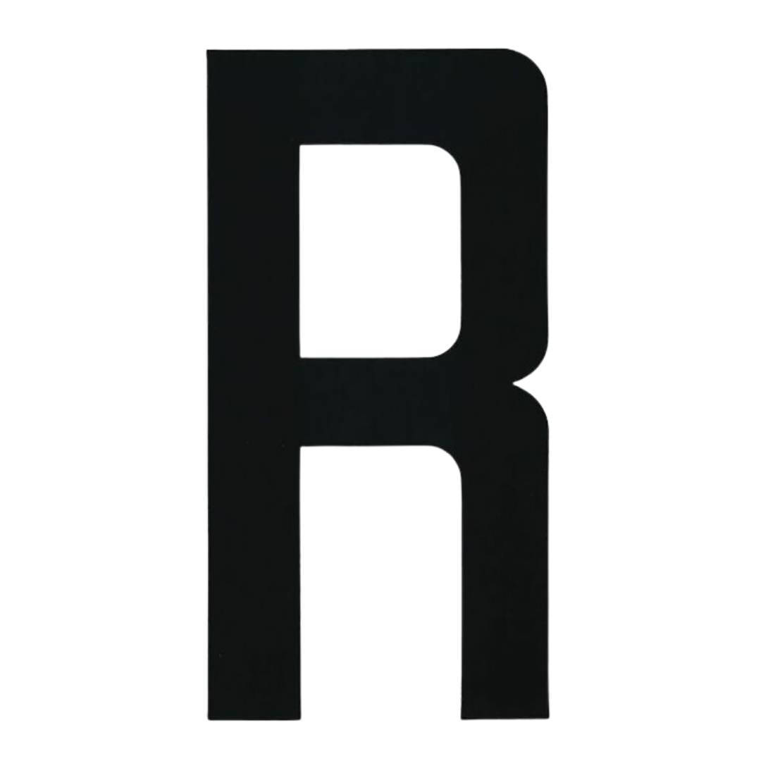 BLA Stick On Boat Rego Letters Pair 8in Black