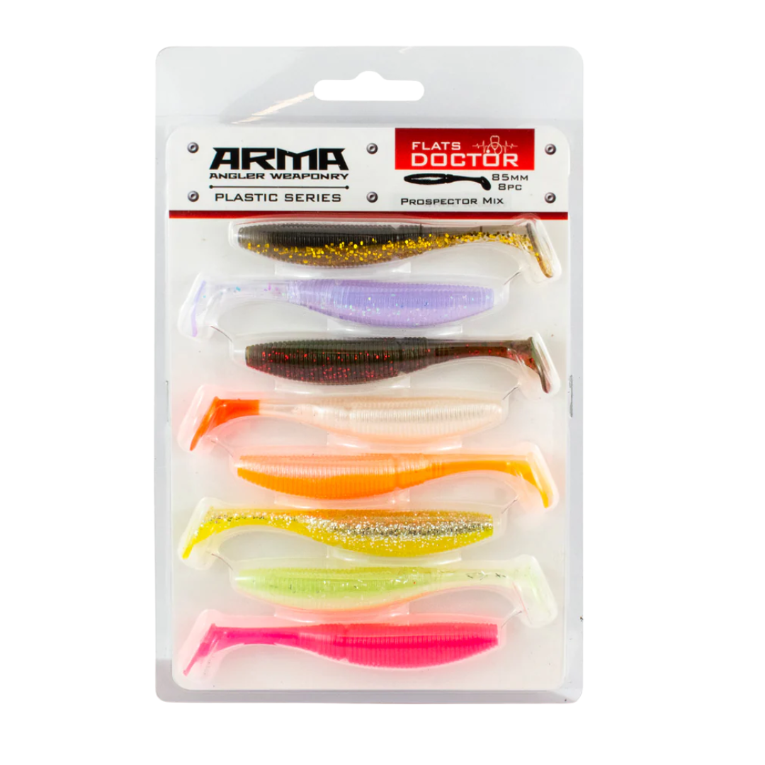Arma Flats Doctor 85mm Soft Plastic Lure Prospector Mix
