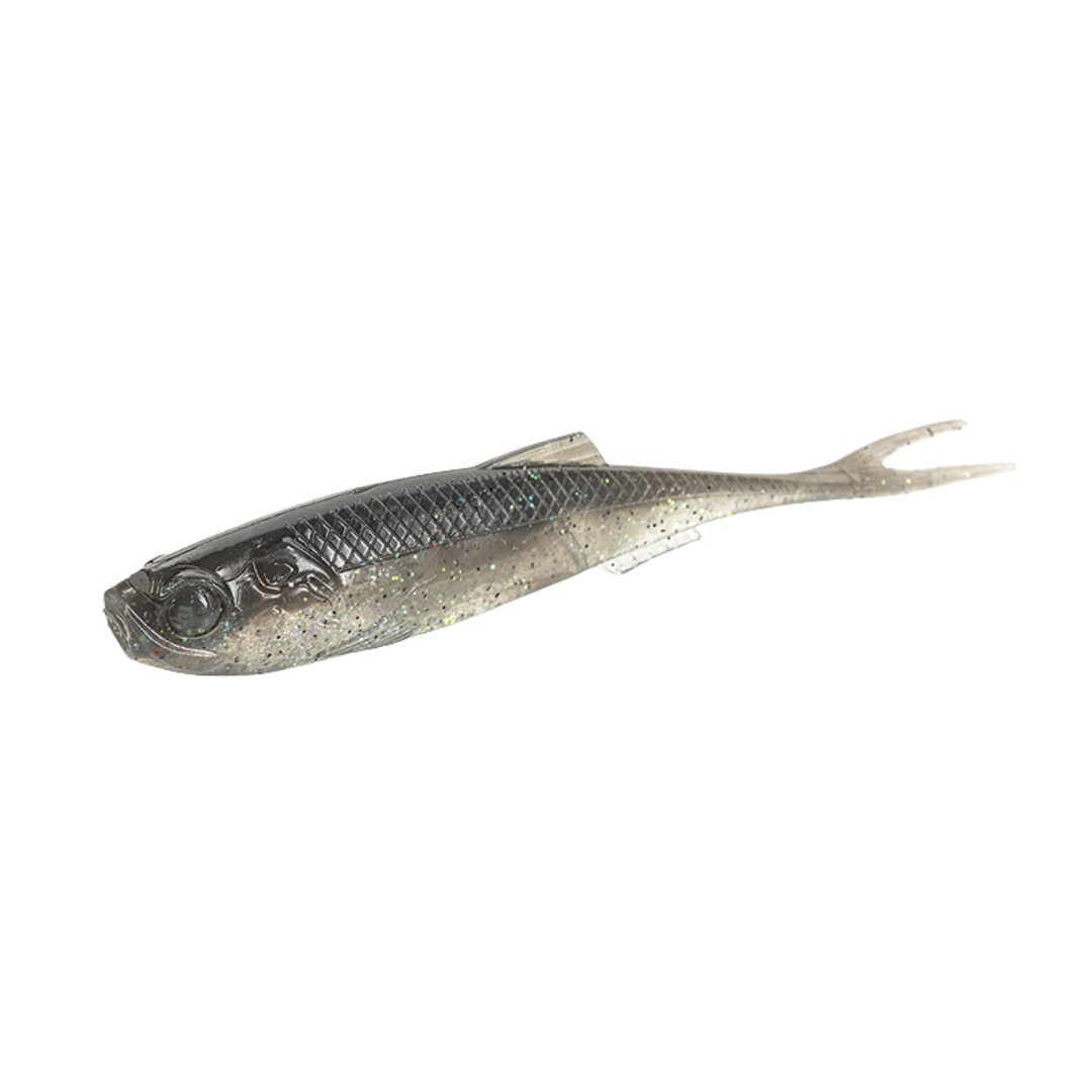 Molix RT Fork Flex 3in Soft Plastic Lure Electric Smoke Shad