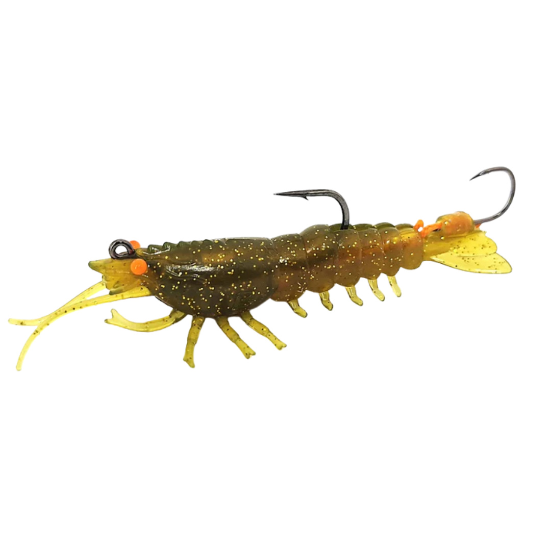 Barambah Stinger Shrimp Finesse 55F 55mm Soft Plastic Lure Pumpkin