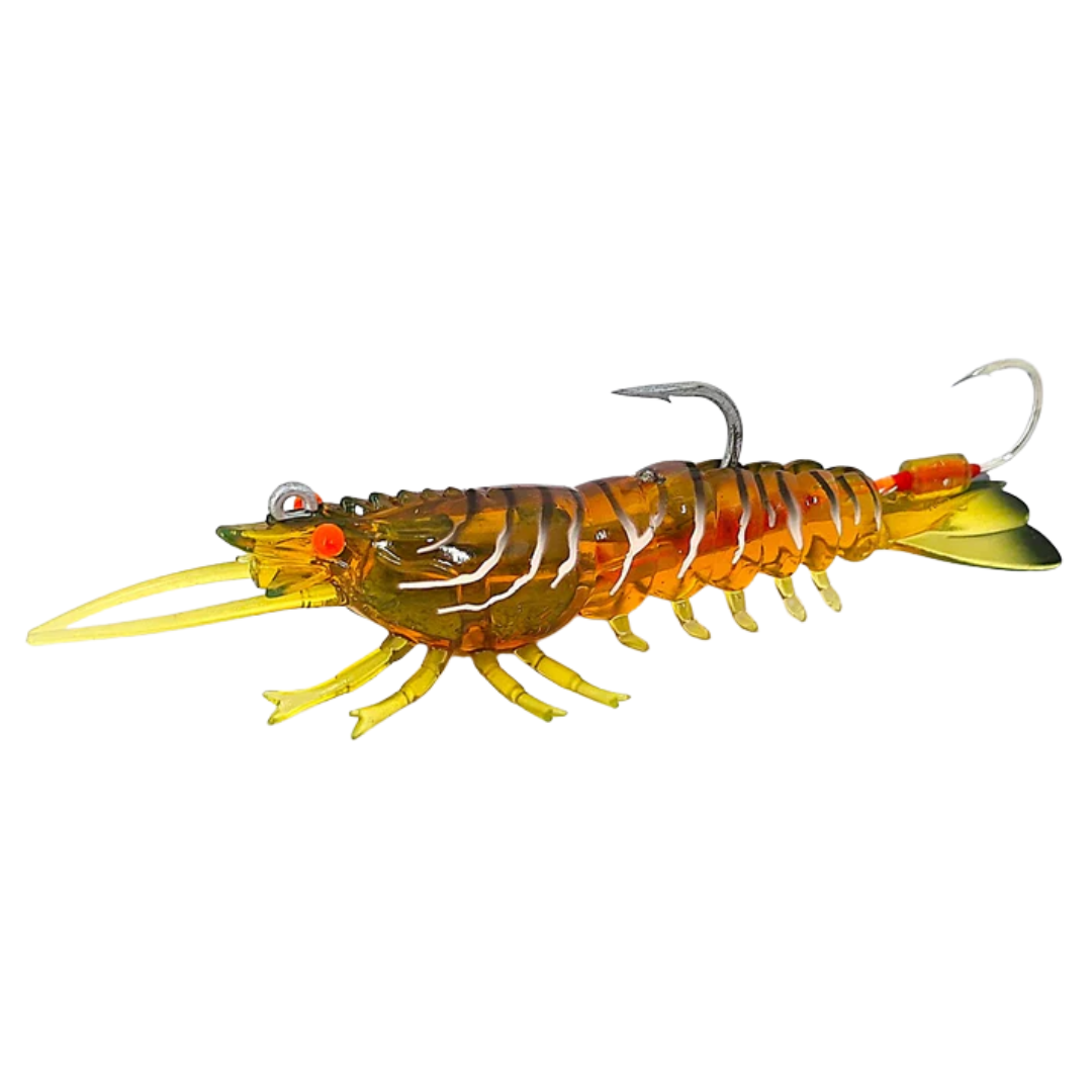 Barambah Stinger Shrimp Heavy Duty 90HD 90mm Soft Plastic Lure Motor Oil