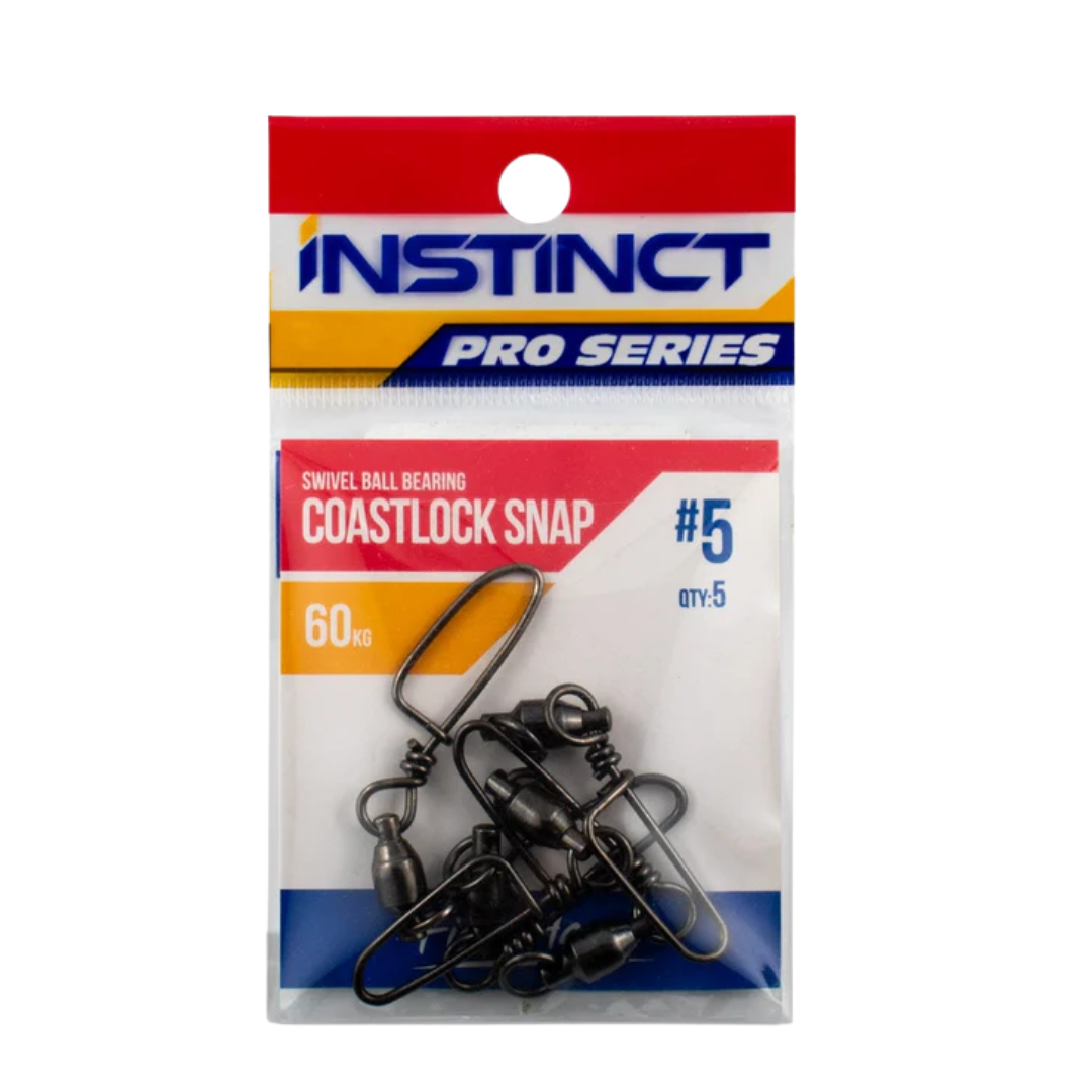 Instinct Pro Ball Bearing Coastlock Snap Swivels